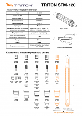 TRITON STM-120 (12 метров) раздельное подключение